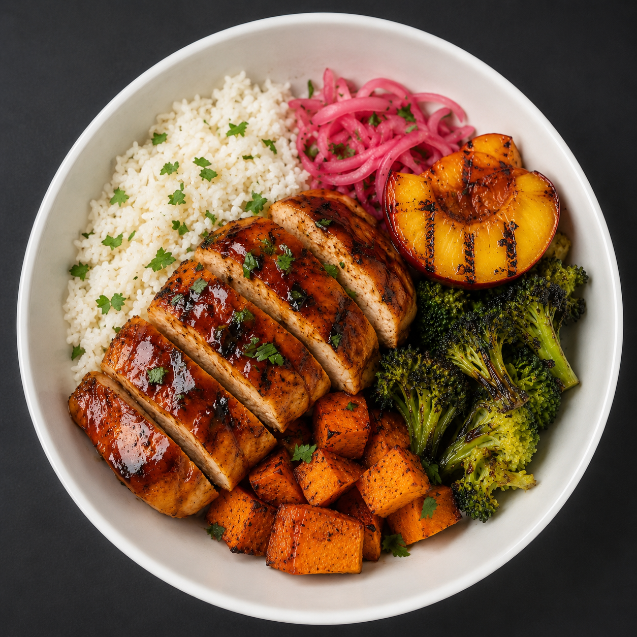Smokey Peach BBQ Chicken
