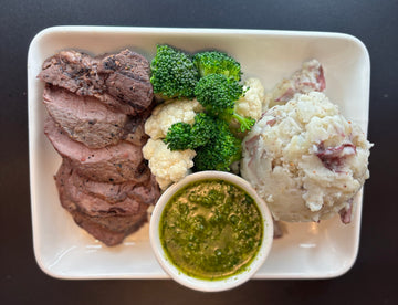 Chimichurri Sirloin with Mashed Potatoes